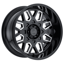 Charger l'image dans la galerie, 2212PRD-48170B25 - Black Rhino Predator 22X12 8X170 -44 mm Gloss Black W/ Milled Windows - Black Rhino Wheels Canada