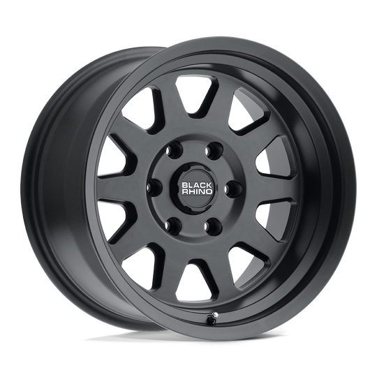 1680SDM-05140M78A - Black Rhino Stadium 16X8 5X139.7 -10 mm Matte Black - Black Rhino Wheels Canada