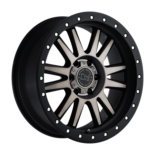 1890TNY306120M67 - Black Rhino Tanay 18X9 6X120  30mm Matte Black W/ Machined Face & Dark Matte Tint - Black Rhino Wheels Canada