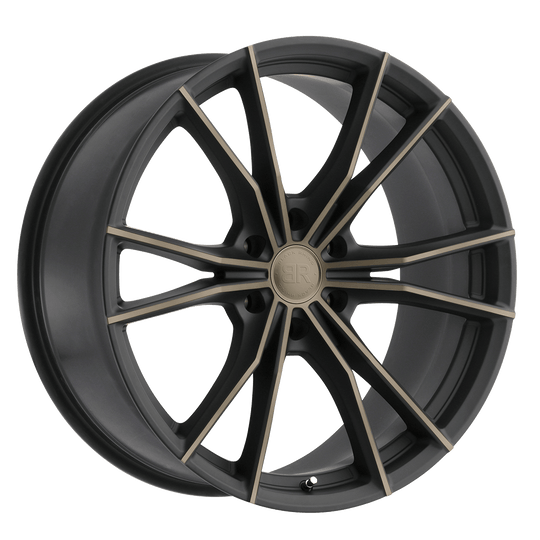 2090ZON305127M71 - Black Rhino Zion 20X9 5X127  30mm Matte Black W/ Machined Face & Dark Matte Tint - Black Rhino Wheels Canada