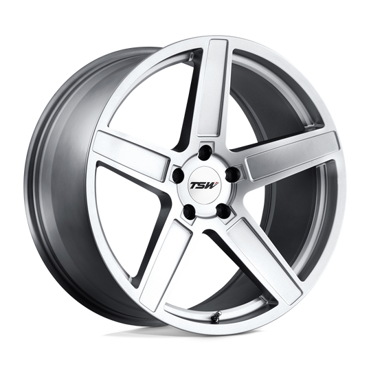 1995ASC205120S76 - TSW Ascent 19X9.5 5X120  20mm Matte Titanium Silver - TSW Wheels Canada