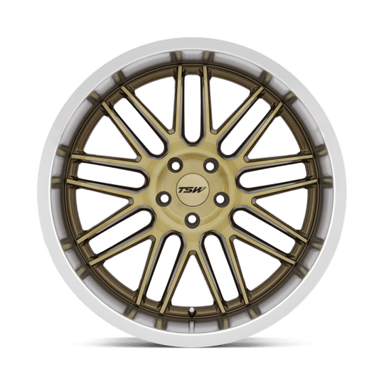 1990AVA205114Z76 - TSW Avalon 19X9 5X114.3  20mm Bronze W/ Brushed Bronze Face & Machined Lip - TSW Wheels Canada