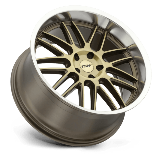 1985AVA405114Z76 - TSW Avalon 19X8.5 5X114.3  40mm Bronze W/ Brushed Bronze Face & Machined Lip - TSW Wheels Canada