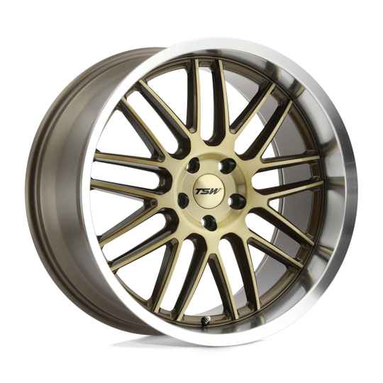 1895AVA395114Z76 - TSW Avalon 18X9.5 5X114.3  39mm Bronze W/ Brushed Bronze Face & Machined Lip - TSW Wheels Canada