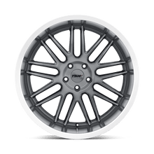 Charger l'image dans la galerie, 1885AVA325112G66 - TSW Avalon 18X8.5 5X112  32mm Gunmetal W/ Brushed Gunmetal Face &amp; Machined Lip - TSW Wheels Canada