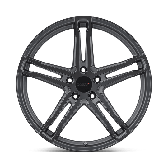 1780MEC355120M76 - TSW Mechanica 17X8 5X120  35mm Matte Gunmetal W/ Matte Black Face - TSW Wheels Canada