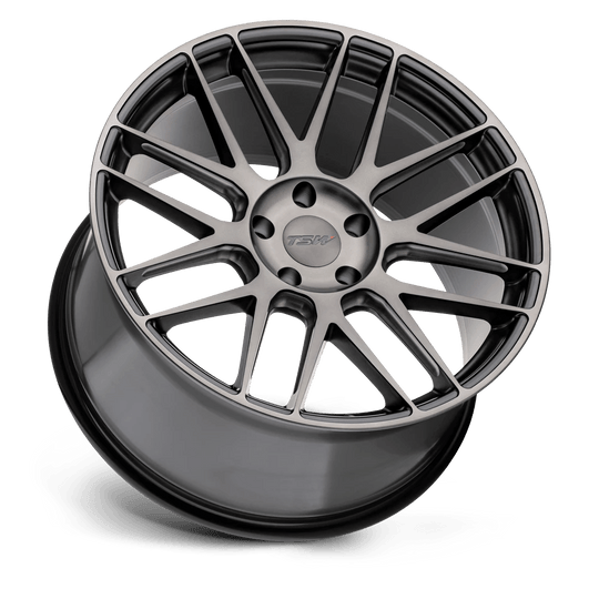 2005NRD325112F66 - TSW Nord 20X10.5 5X112  32mm Semi Gloss Black Milled-Machined Dark Tint Face - TSW Wheels Canada