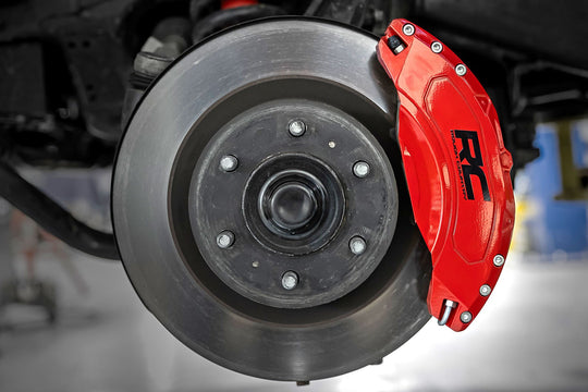 71152 Caliper Covers - Front and Rear - Red - Toyota Tundra 2WD/4WD (2022-2023) Rough Country Canada