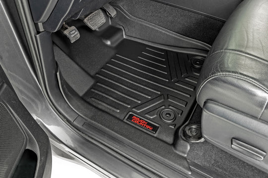 M-71770 Floor Mats - FR & RR - CrewMax - Toyota Tundra 2WD/4WD (2014-2021) Rough Country Canada