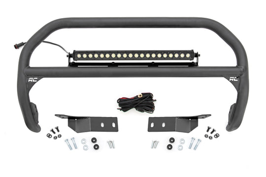 75003 Nudge Bar - 20 Inch BLK DRL Single Row LED - Toyota Tundra (07-21) Rough Country Canada