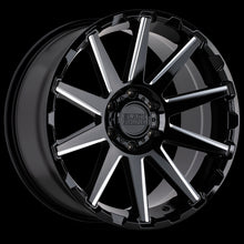 Load image into Gallery viewer, 1895TYN-85127B71 - Black Rhino Typhoon 18X9.5 5X127 -18 mm Gloss Black W/ Milled Spokes - Black Rhino Wheels Canada