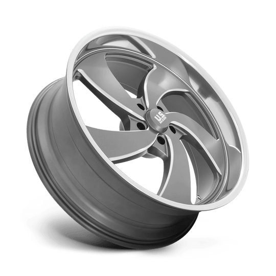 U133249061+01R - US Mag U133 Desperado 24X9 5X120.65  1mm Anthracite Milled Diamond Cut Milled - US Mag Wheels Canada