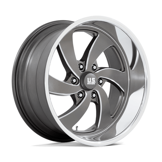 U1332080D8+01R - US Mag U133 Desperado 20X8 6X139.7  1mm Anthracite Milled Diamond Cut Milled - US Mag Wheels Canada