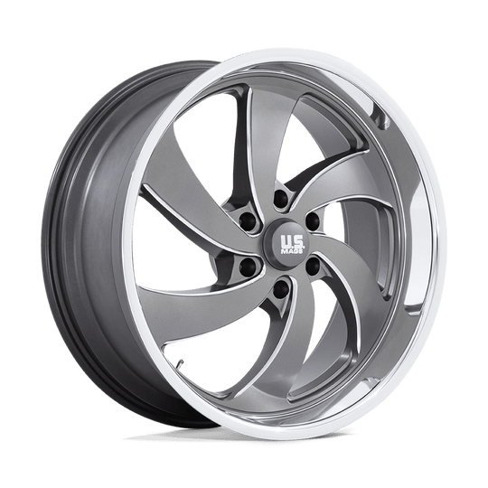 U133229077+25L - US Mag U133 Desperado 22X9 6X139.7  25mm Anthracite Milled Diamond Cut Milled - US Mag Wheels Canada