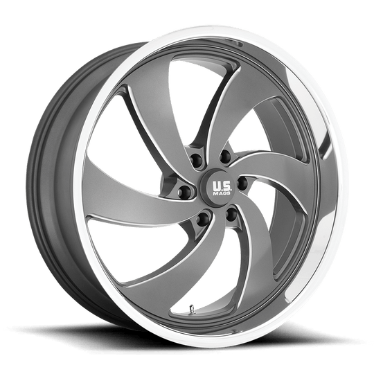 U133249077+25R - US Mag U133 Desperado 24X9 6X139.7  25mm Anthracite Milled Diamond Cut Milled - US Mag Wheels Canada