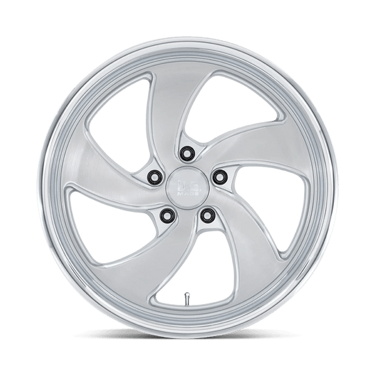 U134209561+01L - US Mag U134 Desperado 20X9.5 5X120.65  1mm Silver Brushed Face Milled Diamond Cut Milled - US Mag Wheels Canada