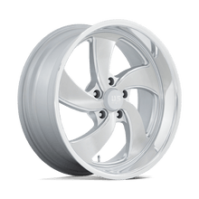 Load image into Gallery viewer, U134208061+01L - US Mag U134 Desperado 20X8 5X120.65  1mm Silver Brushed Face Milled Diamond Cut Milled - US Mag Wheels Canada