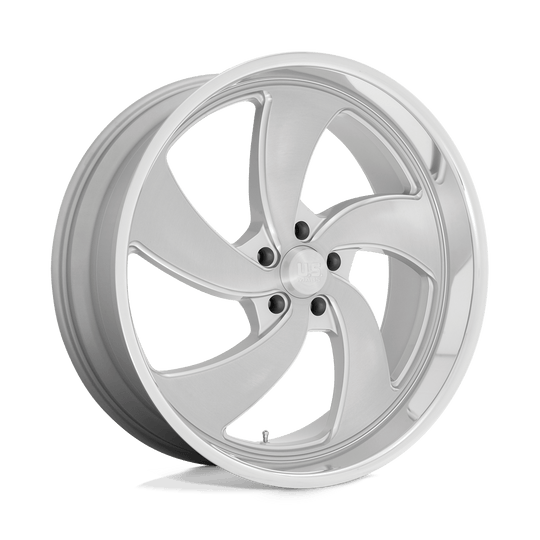 U134249073+01L - US Mag U134 Desperado 24X9 5X127  1mm Silver Brushed Face Milled Diamond Cut Milled - US Mag Wheels Canada