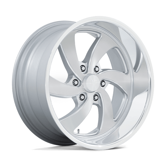 U1342080D8+01R - US Mag U134 Desperado 20X8 6X139.7  1mm Silver Brushed Face Milled Diamond Cut Milled - US Mag Wheels Canada