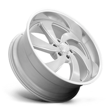 Load image into Gallery viewer, U134249077+25L - US Mag U134 Desperado 24X9 6X139.7  25mm Silver Brushed Face Milled Diamond Cut Milled - US Mag Wheels Canada