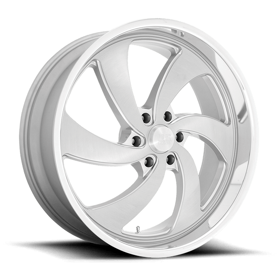 U134240077+25 - US Mag U134 Desperado 24X10 6X139.7  25mm Silver Brushed Face Milled Diamond Cut Milled - US Mag Wheels Canada