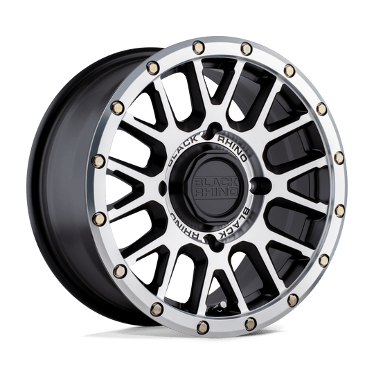 1470LPZ364156F32 - Black Rhino LA Paz 14X7 4X156  36mm Semi Gloss Black With Machined Face - Black Rhino Wheels Canada