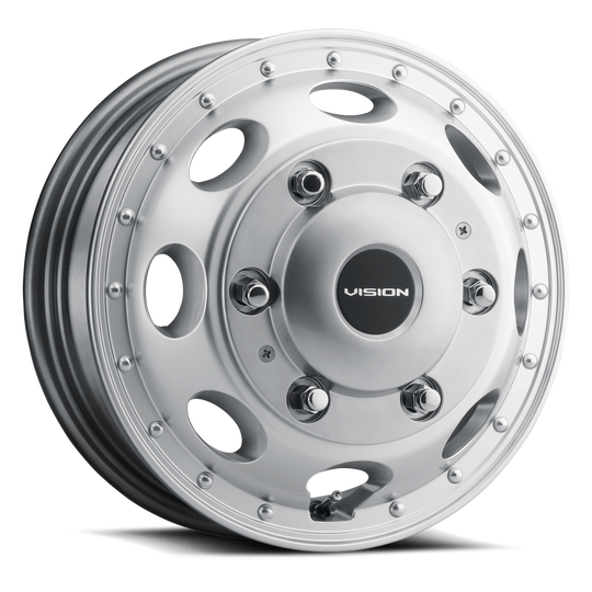 181Z6526HSF161 - Vision 181 Heavy Hauler 16X5.5 6X205 120.05mm Hyper Silver - Vision Wheels Canada