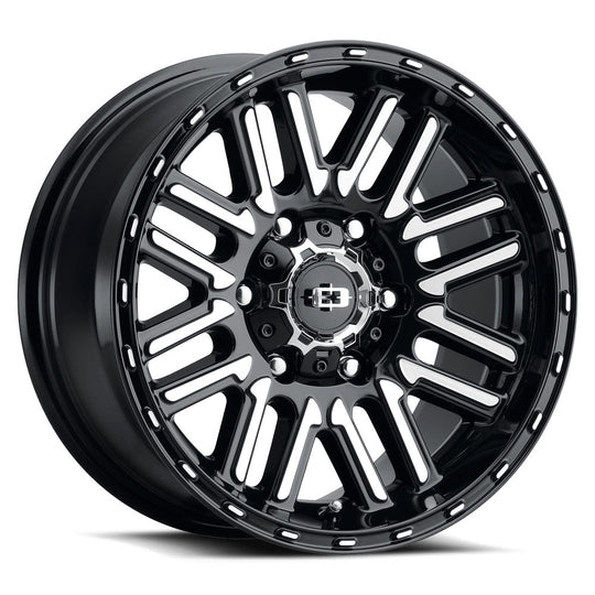 348-7883GBMF18 - Vision 348 Nexus 17X8.5 6X139.7 18mm Gloss Black Machined Face - Vision Wheels Canada