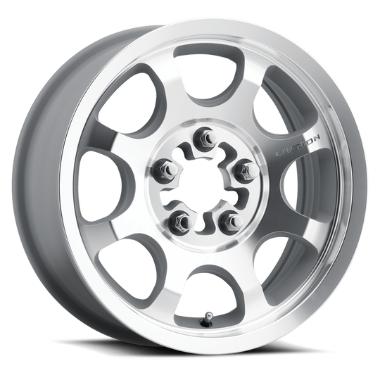 351BL157545ACMFMR64 - Vision 351 Flow UTV Beadlock 15X7 5X114.3 61.85mm As-Cast Machined Face Machined Ring Lip - Vision Wheels Canada