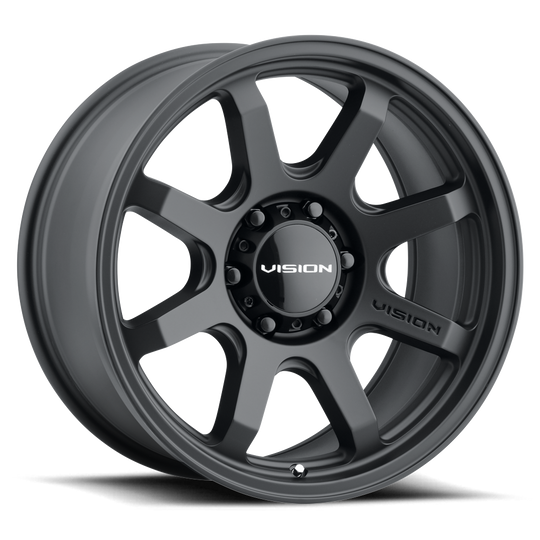 351-2983SB10 - Vision 351 Flow UTV 20X9 6X139.7 10mm Satin Black - Vision Wheels Canada