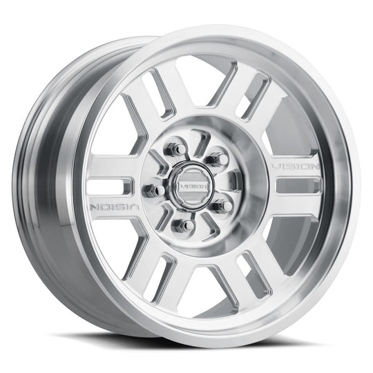 398FNBL8973MMR-12 - Vision 398 MANX 18X9 5X127 -12mm Machined - Vision Wheels Canada
