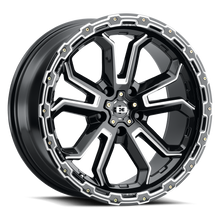 Charger l'image dans la galerie, 405H7810GBMS30 - Vision 405 Korupt 17X8 5X110 30mm Gloss Black Milled Spoke - Vision Wheels Canada