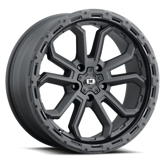 405H7810SB30 - Vision 405 Korupt 17X8 5X110 30mm Satin Black - Vision Wheels Canada
