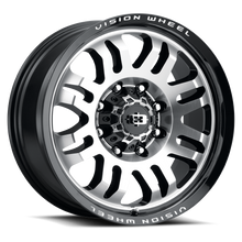 Load image into Gallery viewer, 409-7986GBMF12 - Vision 409 Inferno 17X9 6X114.3 12mm Gloss Black Machined Face - Vision Wheels Canada
