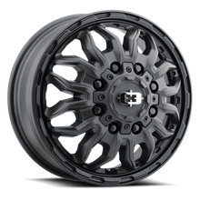 Charger l'image dans la galerie, 410-7680SBF - Vision 410 Korupt 17X6.5 8X200 121.35mm Satin Black - Vision Wheels Canada