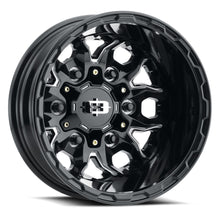 Charger l'image dans la galerie, 410-6678GBMS-130 - Vision 410 Korupt 16X6 6X180 -130mm Gloss Black Milled Spoke - Vision Wheels Canada