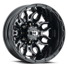 Load image into Gallery viewer, 410-7681GBMSR - Vision 410 Korupt 17X6.5 8X165.1 -143.35mm Gloss Black Milled Spoke - Vision Wheels Canada