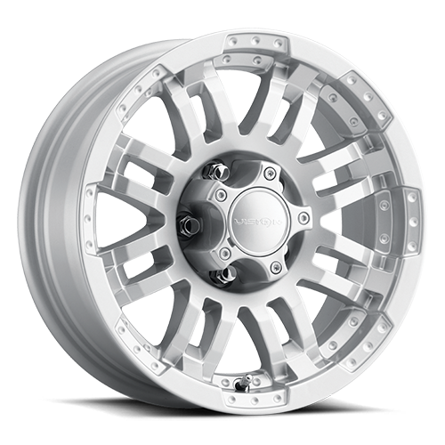 375-6835WPS0 - Vision 375 Warrior 16X8 5X135 0mm Winter Paint-Silver(Salt Resistant) - Vision Wheels Canada