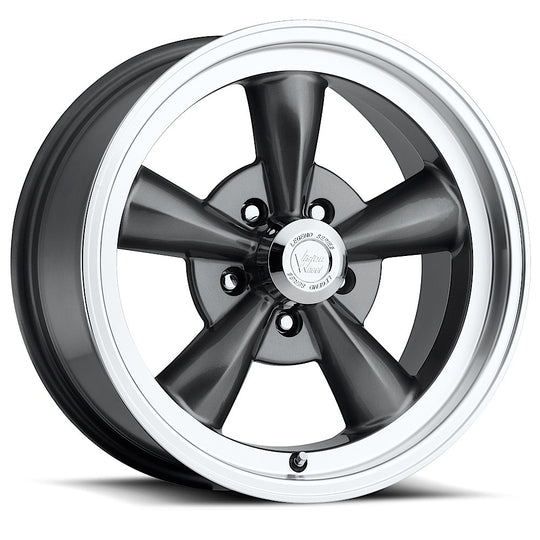 141H5873GM-19 - Vision 141 Legend 5 15X8 5X127 -19mm Gunmetal Machined Lip - Vision Wheels Canada