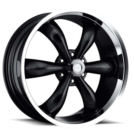 142-22983GB15 - Vision 142 Legend 5 22X9.5 6X139.7 15mm Gloss Black Machined Lip - Vision Wheels Canada