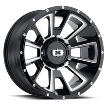 Charger l'image dans la galerie, 391A2958GBMS12 - Vision 391 Rebel 20X9 5X114.3 / 5X127 12mm Gloss Black Milled Spoke - Vision Wheels Canada