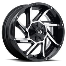 Charger l'image dans la galerie, 422Z20285BMFR-51 - Vision 422 Prowler 20X12 5X139.7 -51mm Gloss Black Machined Face - Vision Wheels Canada