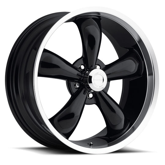 142-8965GB12 - Vision 142 Legend 5 18X9.5 5X114.3 12mm Gloss Black Machined Lip - Vision Wheels Canada