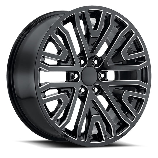 SEV 229-6139-28 GBM - Voxx Replica SEV 22X9 6X139.7 ET 28mm Gloss Black Milled - Voxx Replica Wheels Canada