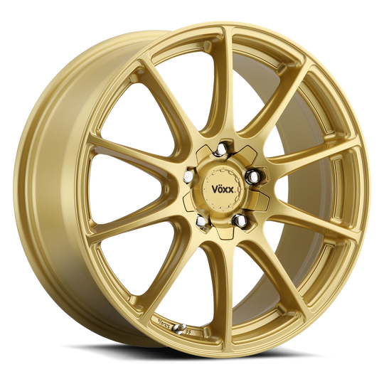 COT 775-5001-40 G - Voxx Road Wheels Cotto 17X7.50 5X100 / 5X114.3 ET 40mm Gold - Voxx Road Wheels Wheels Canada