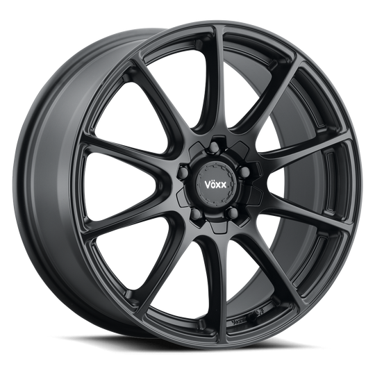 COT 670-5008-40 MB - Voxx Road Wheels Cotto 16X7 5X108 / 5X114.3 ET 40mm Matte Black - Voxx Road Wheels Wheels Canada