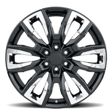 Load image into Gallery viewer, DN4 229-6139-28 GB - Voxx Replica DN4 22X9 6X139.7 ET 28mm Gloss Black With Chrome Inserts - Voxx Replica Wheels Canada