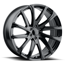 Charger l'image dans la galerie, ES3 229-6139-28 GB - Voxx Replica ES3 22X9 6X139.7 ET 28mm Gloss Black - Voxx Replica Wheels Canada