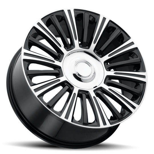 ES4 240-6009-28 GBMF - Voxx Replica ES4 24X10 6X135 / 6X139.7 ET 28mm Gloss Black Machined Face - Voxx Replica Wheels Canada