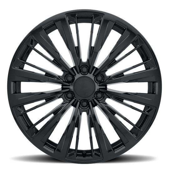 ES5 229-6139-28 GB - Voxx Replica ES5 22X9 6X139.7 ET 28mm Gloss Black - Voxx Replica Wheels Canada
